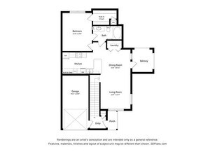 One Bedroom (A3) 2406 floor plan
